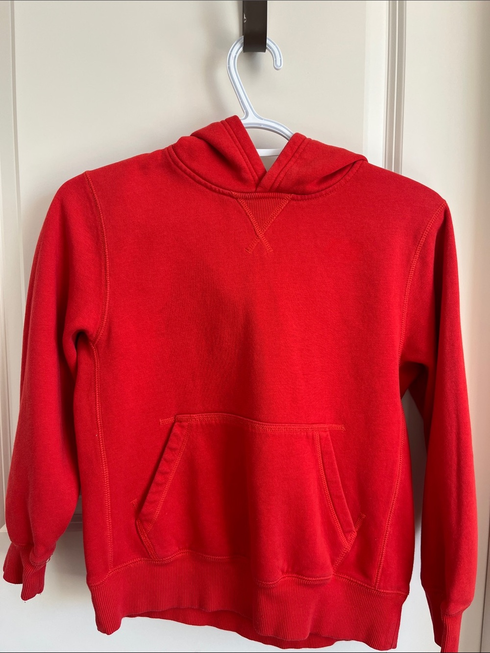 Nike Red Hooded Sweatshirt for Kids, Size M, Back to School Sweatshirt